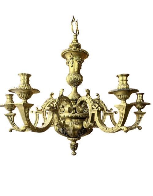 Georgian Style Brass Chandelier