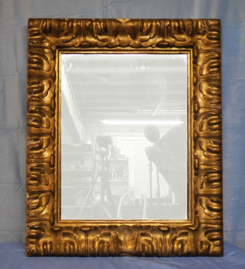 !9th cent carved gilt picture frame