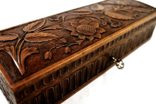 Hand Carved Table Box