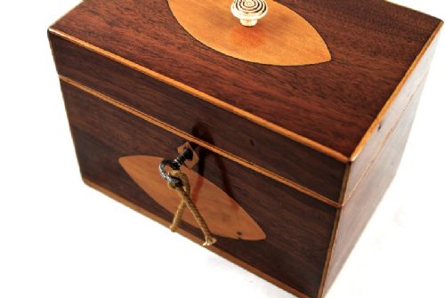 Mahogany Tea Caddy