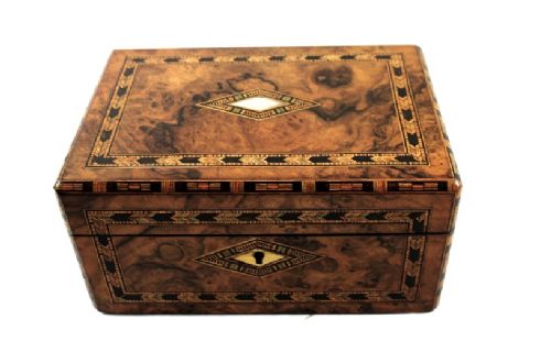 fig 1. Burr Walnut Table Box