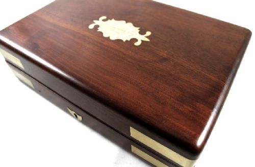 Military Mahogany Table Box