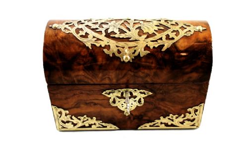 Burr Walnut Desk Box
