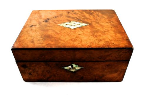 fig 1. Burr Walnut Table Box
