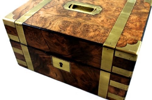 Burr Walnut Table Box