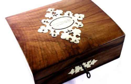 Victorian Olive Wood Box