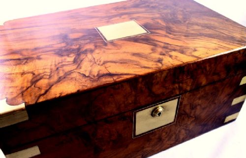 fig 1. Figured Walnut Writing Slope