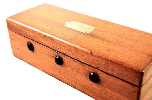 3 Lock Mahogany Box