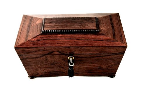 Rosewood Tea Caddy