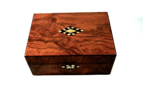 Figured Walnut Sewing Box