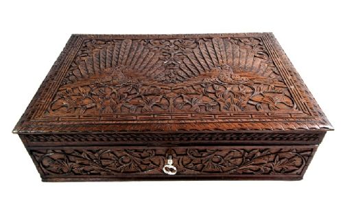 Hand Carved Indian Box