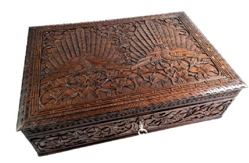 fig 1. Hand Carved Indian Box