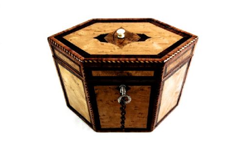 fig 1. Octagonal Tea Caddy C.1790