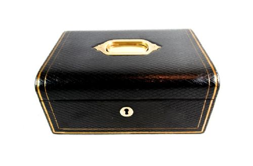 Victorian Leather Jewellery Box