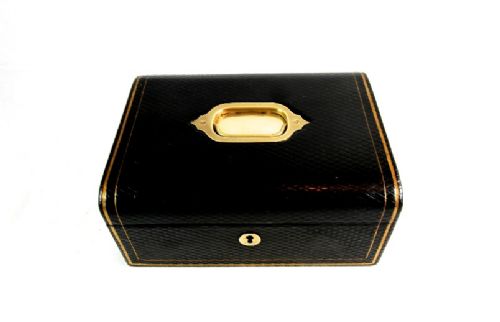 fig 1. Victorian Leather Jewellery Box