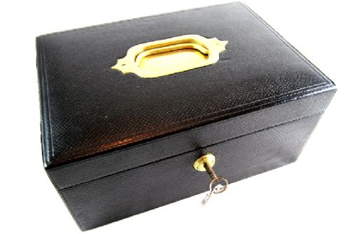Leather Jewellery Box C.1900