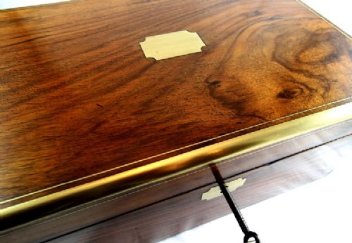 Figured Walnut Writing Slope 1883