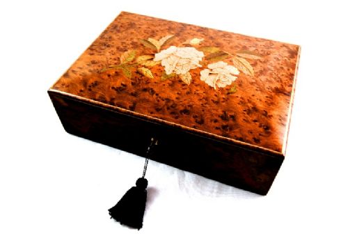 Amboyna Table Box C.1920
