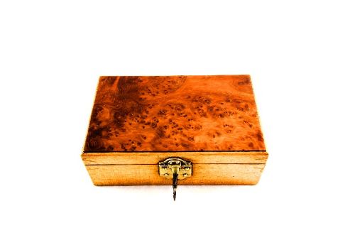 Satinwood/ Burr Yew Table Box
