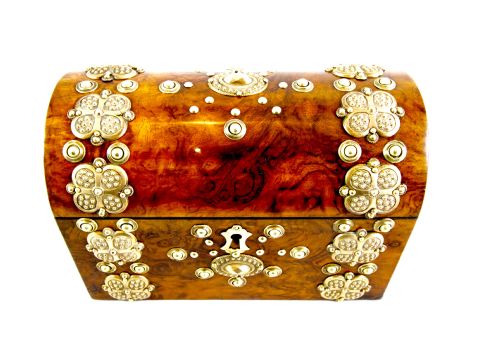 Burr Walnut Desk Box C.1860