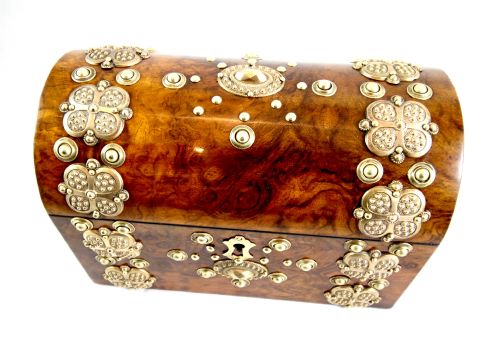 fig 1. Burr Walnut Desk Box c.1860