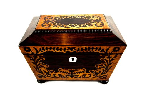 fig 1. Rosewood Tea Caddy c.1830
