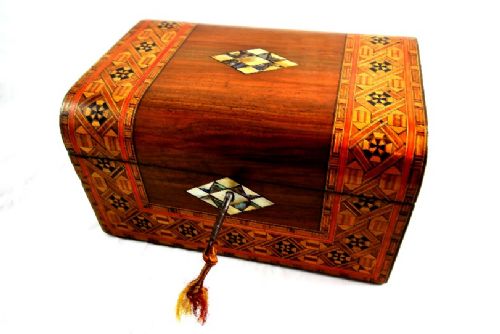 Tunbridge Ware Table Box C.1880