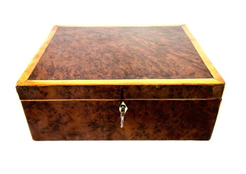 fig 1. Burr Yew Table Box c.1860