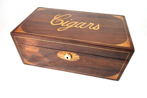 Rosewood Cigar Box C.1910