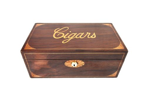 fig 1. Rosewood Cigar Box c.1910