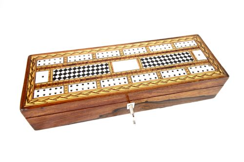 Rosewood Cribbage Box C.1880