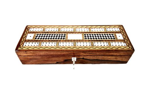 fig 1. Rosewood Cribbage Box c.1880