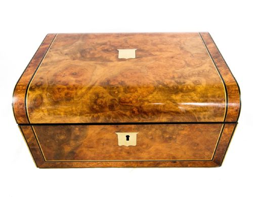Burr Walnut Writing Slope C.1870