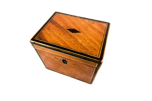 fig 1. Mahogany Tea Caddy c.1790