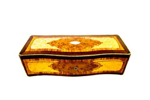 Birds Eye Maple Glove Box C.1880