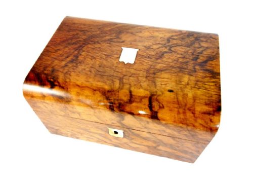 Figured Walnut Table Box C.1870