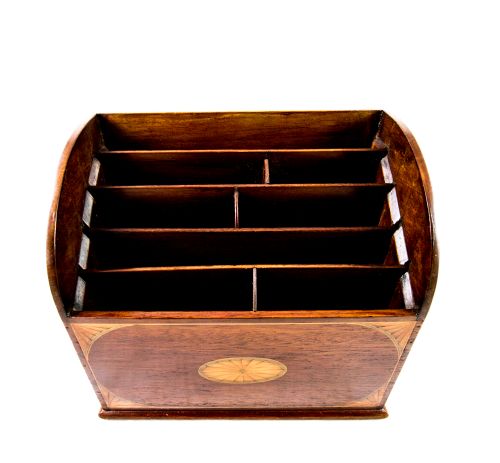 Mahogany Desk/stationary Rack C.1900