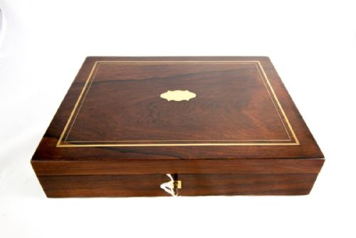fig 1. Rosewood Fitted Games Box c.1890