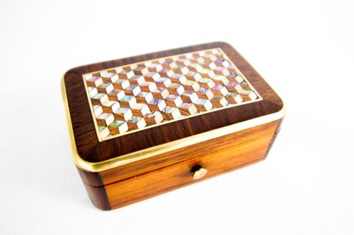French Kingwood Pill Box C.1850