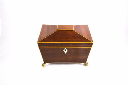 Mahogany Tea Caddy C.1800