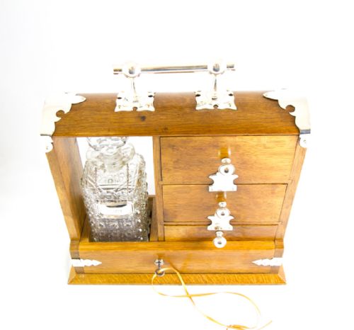 Oak Decanter Cabinet C.1900