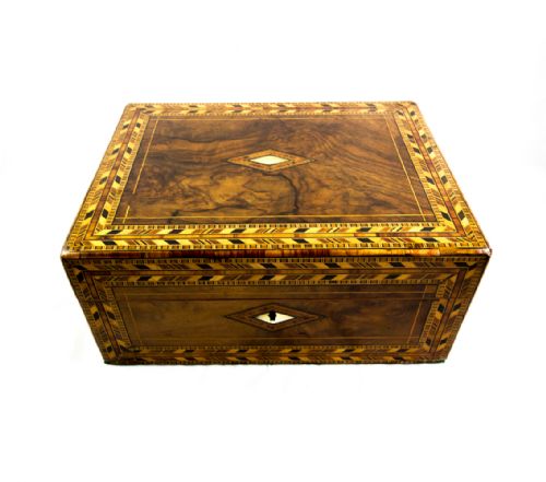 Burr Walnut Table Box C.1860