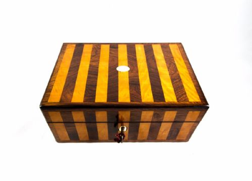 Rosewood and Satinwood Box C.1850