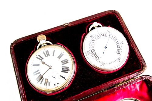 Silver Pocket Watch & Barometer