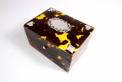 Tortoise Shell and Silver Box C.1890