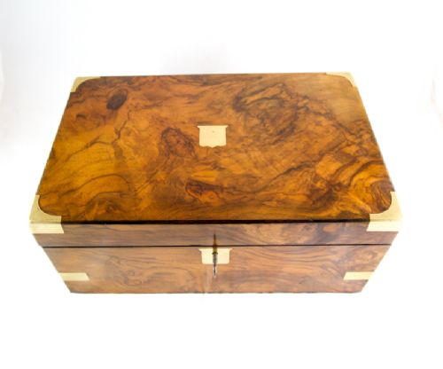 Burr Walnut Writing Slope C.1870