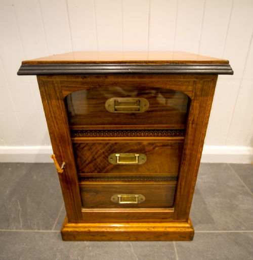 Walnut Cigar Cabinet C.1860