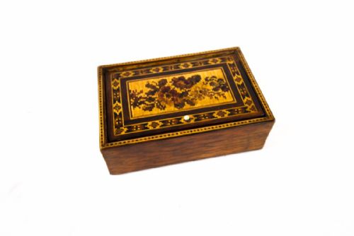 Tunbridge Ware Trinket Box C.1880