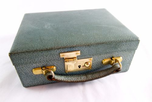 London Made Leather Jewellery Case C.1920