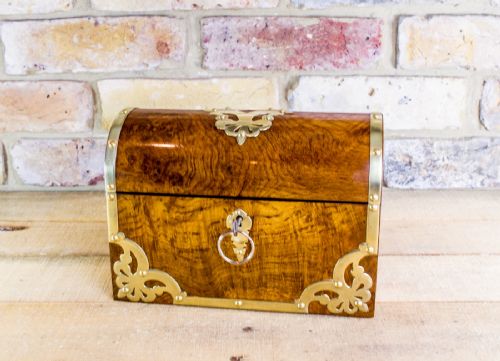 Burr Elm Stationery Box C.1870
